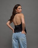 Satin Lace Halter top