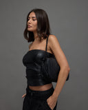 Leather Strapless Corset