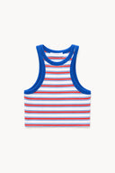 Striped Ribbed Racerback Tank Top