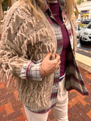 Fringe Knit Cardigan