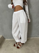 Airy Cotton Parachute Pants