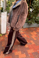 Wide-Leg Track Pants