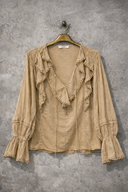 Desert muse blouse camel