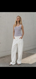 Striped Ribbed Tank Top