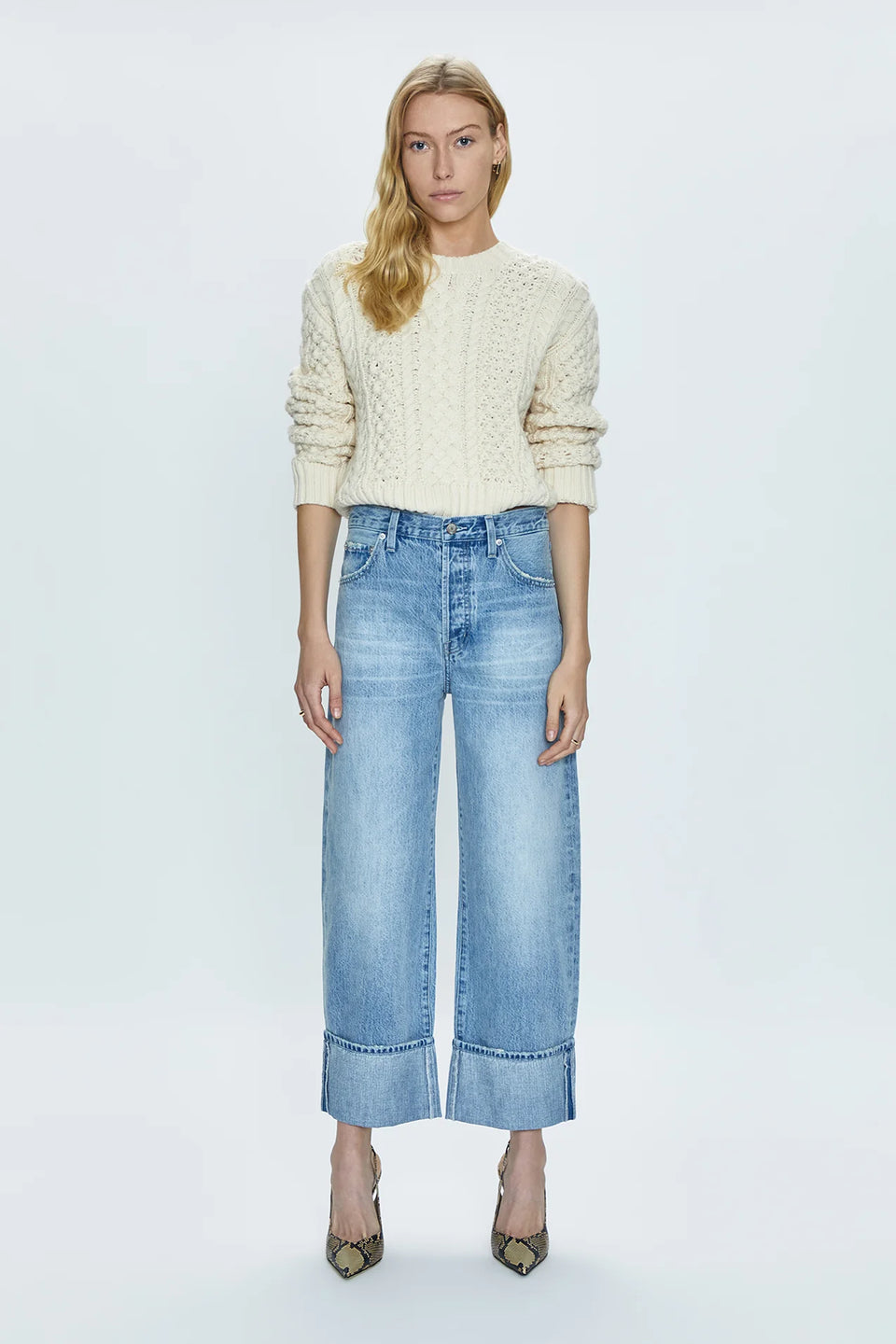 RYDER HIGH RISE CUFFED JEAN - ESSEX