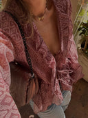 Boho Ruffle Blouse