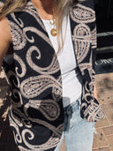 Paisley Embroidered Sequin Vest