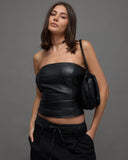 Leather Strapless Corset