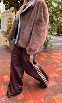 Wide-Leg Track Pants