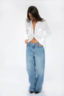 White classic gauze shirt