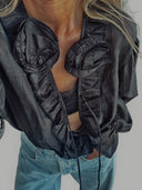 Ruffle Rose Blouse