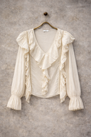 Desert Ruffle Blouse cream