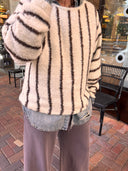 The Soft Striped Cozy Knit brown