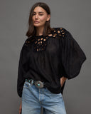 Crochet Detail Boho Blouse