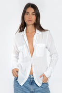 White classic gauze shirt