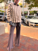 The Soft Striped Cozy Knit brown