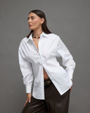 Tailored White Button-Up Shirt