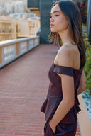 Off-Shoulder Peplum Top