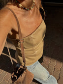 LEATHER CORSET TOP
