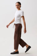 SABRINA CURVED UTILITY PANTS - LINDT