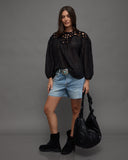 Crochet Detail Boho Blouse
