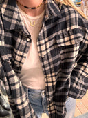 Oversized Flannel Plaid Shirt