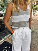 Stripe Linen Tank