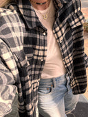 Oversized Flannel Plaid Shirt