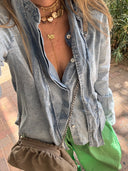 Vintage Wash Denim Shirt