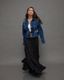 Crinkled Maxi Skirt