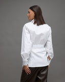 Tailored White Button-Up Shirt