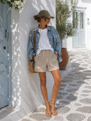 Margo linen bermuda