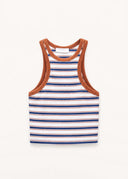 Striped Ribbed Racerback Tank Top