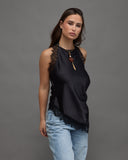Satin Lace Halter top