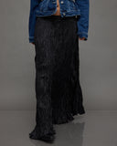 Crinkled Maxi Skirt