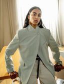 Structured Mandarin Collar Jacket