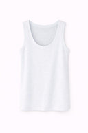 LINEN ESSENTIAL TANK white majestic filatures