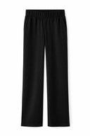 RELAXED LINEN PANTS black majestic filatures
