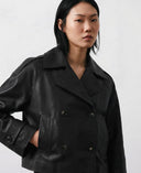 HANNA - BLACK      leather jacket