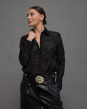 Sheer Embroidered blouse