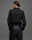 Sheer Embroidered blouse