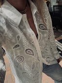 Paisley Lace Button-up
