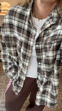 Oversized Flannel Plaid Shirt