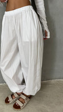 Airy Cotton Parachute Pants