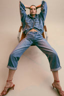 DONNY ROLLED HEM BOYFRIEND JEAN - HEARTFELT