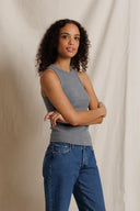 blondie high neck dark heather grey