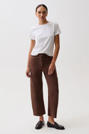 SABRINA CURVED UTILITY PANTS - LINDT