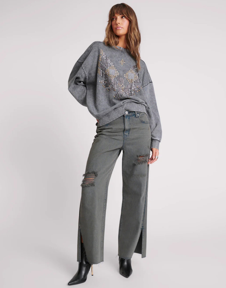 STORME STRAIGHT LEG MID WAIST DENIM BILLIE JEANS
