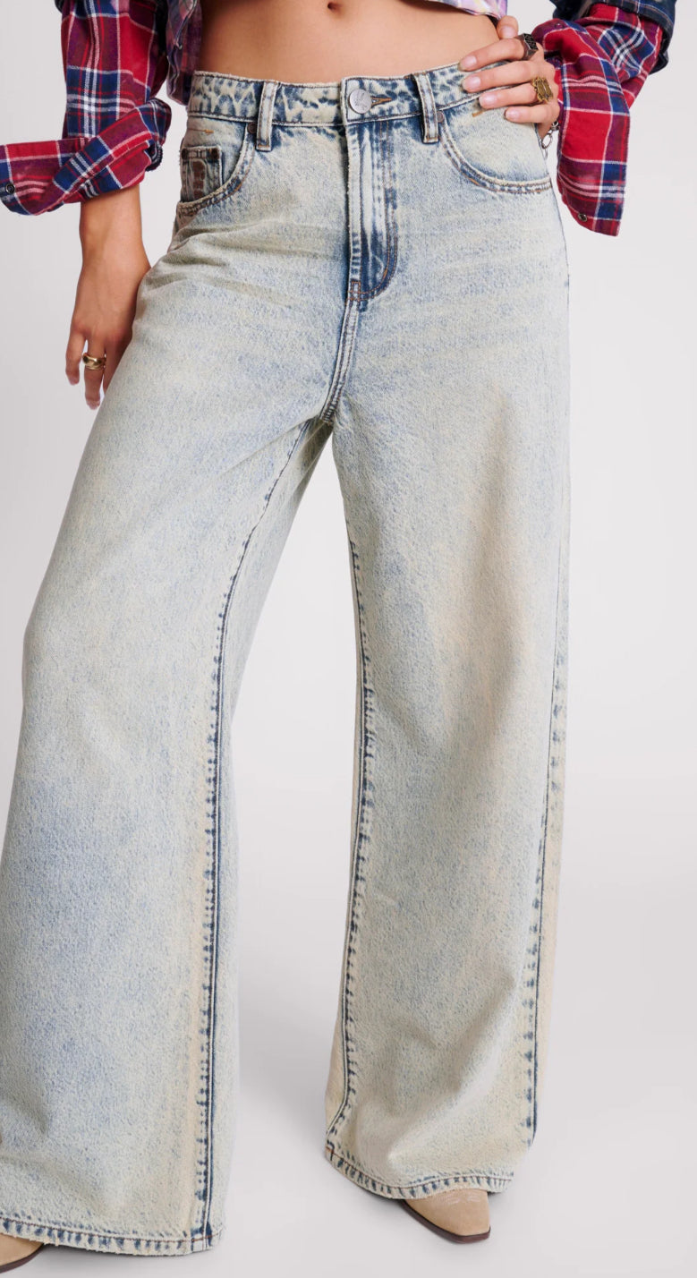 BLUE DUST LOVE MACHINES SUPER WIDE LEG JEANS