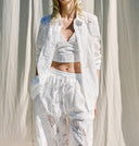 Paisley Lace Button-up